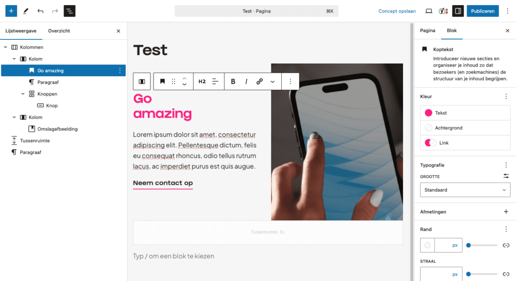 Content bewerken in WordPress Block Editor zonder technische kennis.