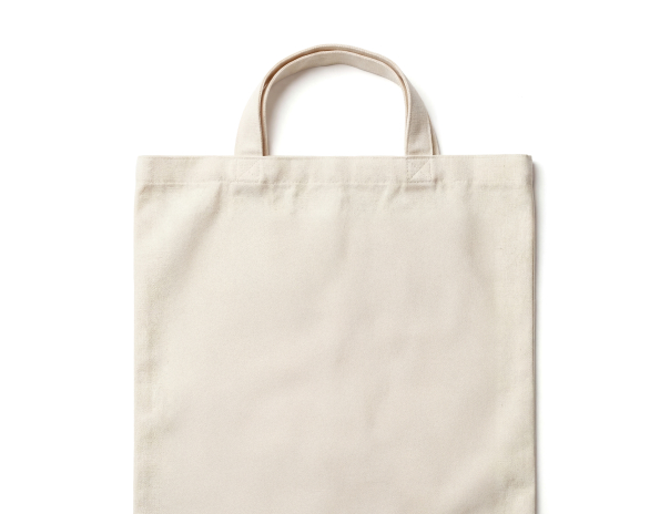 Een blanco canvas tas
