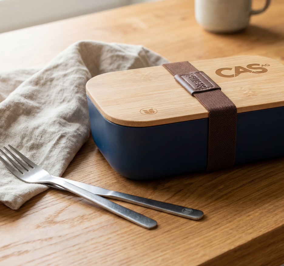 Sfeerbeeld van lunchbox op tafel
