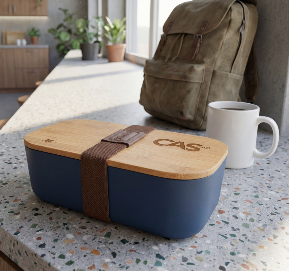Sfeerbeeld van lunchbox op het aanrecht